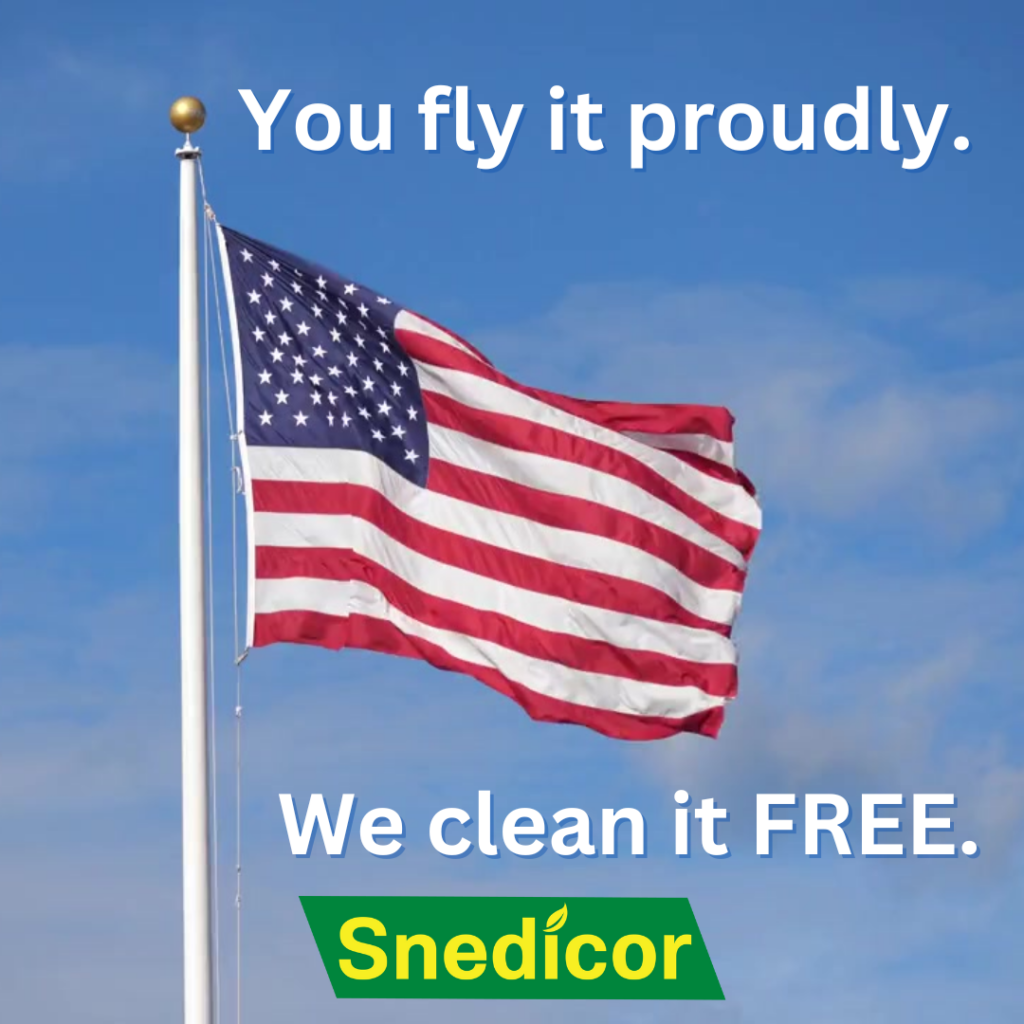 American Flags Cleaned FREE!